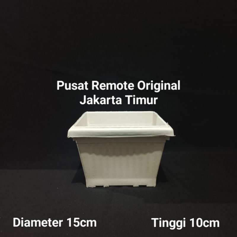 POT TANAMAN BUNGA POT PLASTIK KOTAK KECIL 15CM POT PLASTIK DIAMETER 15CM