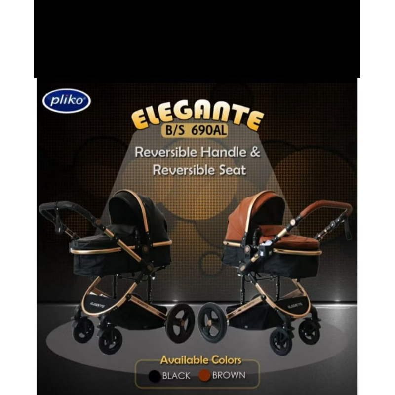 stroller pliko elegante (second) (preloved)
