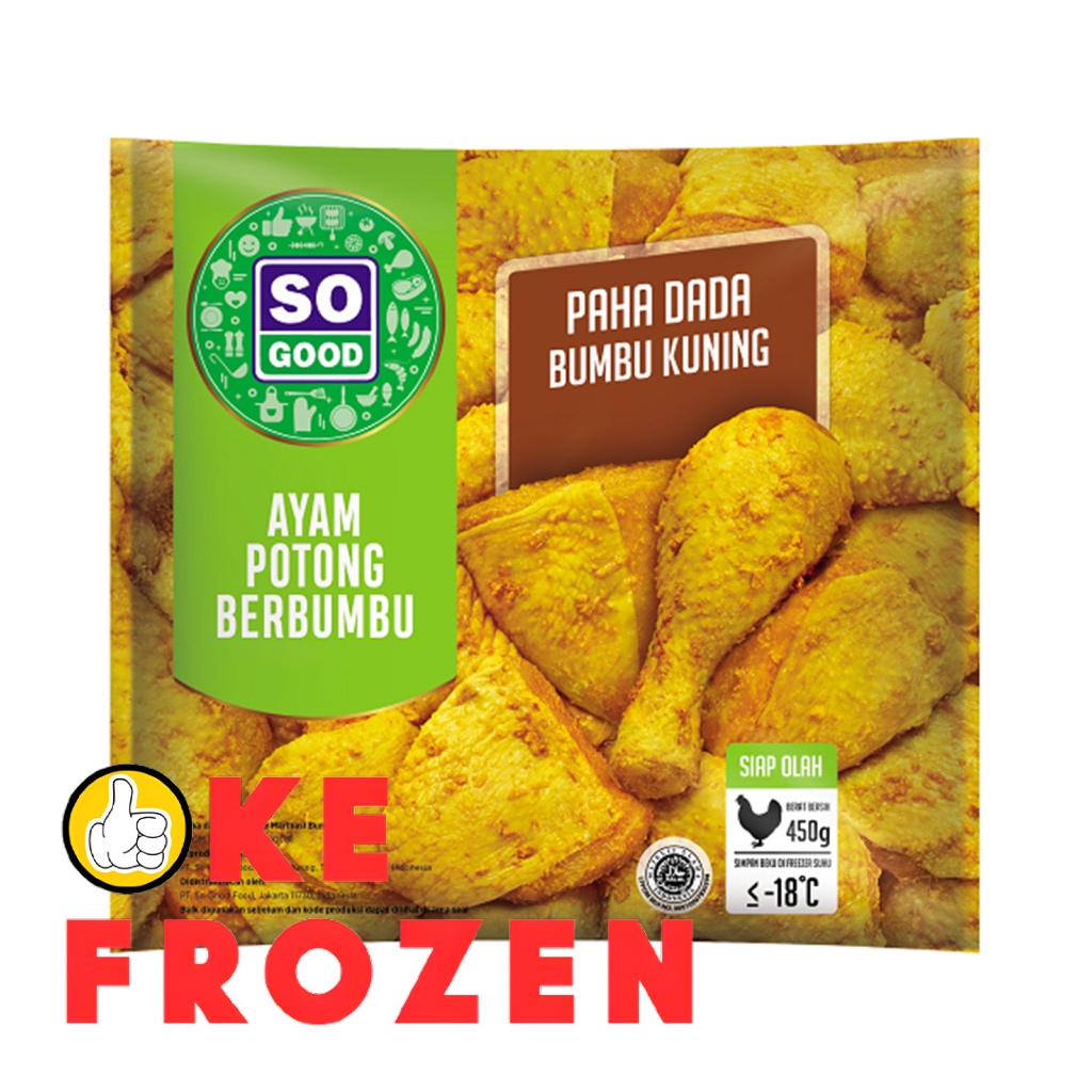 

SO GOOD AYAM POTONG PAHA DAN DADA BUMBU KUNING 450GR/DAGING AYAM