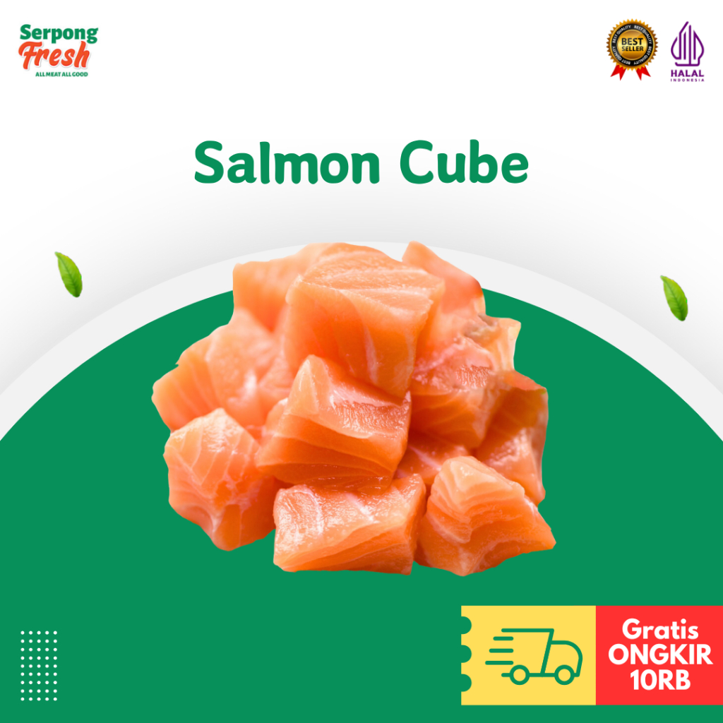 

Salmon Cube Sashimi / Salmon Poke Sashimi 250 Gram
