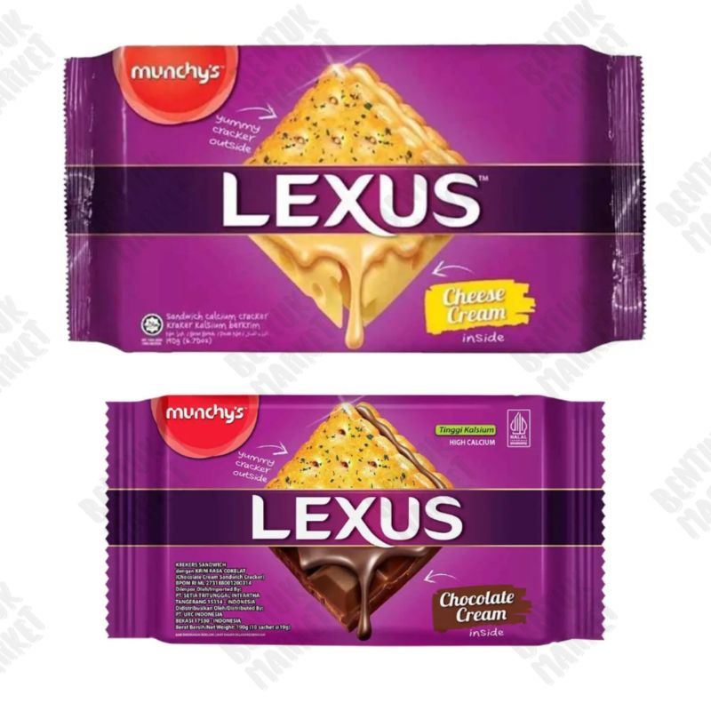 

LEXUS Biskuit Sandwich Krim Coklat 190gr / LEXUS Biskuit Sandwich Krim Keju 190gr / Biskuit Sandwich / Biskuit Coklat / Cemilan Instan