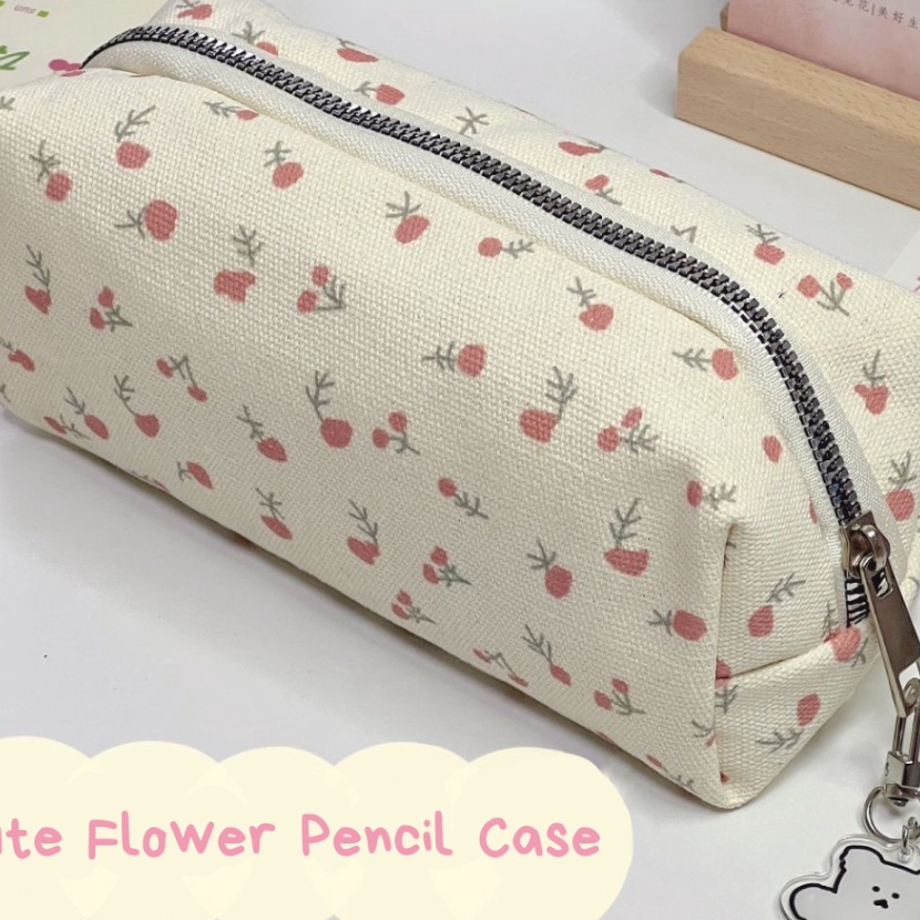 

KI3 Mismi Aera Pencil Case Wanita Stylish Flower Pattern Kotak Pensil Sekolah Perempuan Trendy PC9A