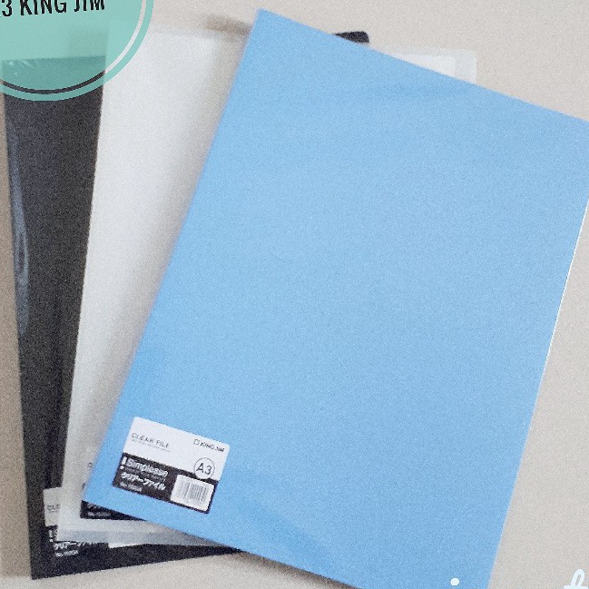 

FG2 Clear HolderDisplay Book A3 King Jim BiruHitamClear