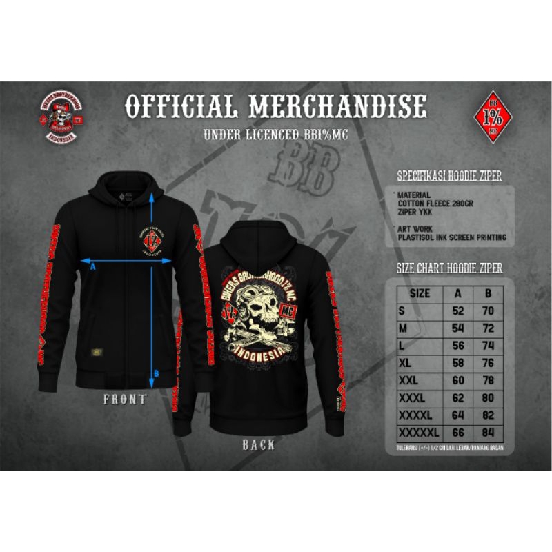 Hoodie reguler design BB 1% MC
