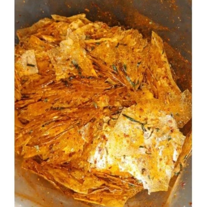 

keripik kaca pedas daun jeruk bumbu melimpah varian 250g