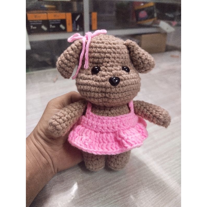 Boneka Rajut Anjing Handmade