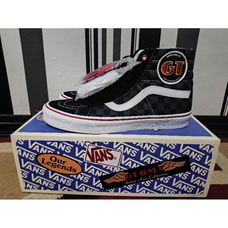 Vans Sk8 Hi x Our Legends Gt / Dyno Black reflektif/ Reflective Original Resmi Navya (VN0A4U3DY09)