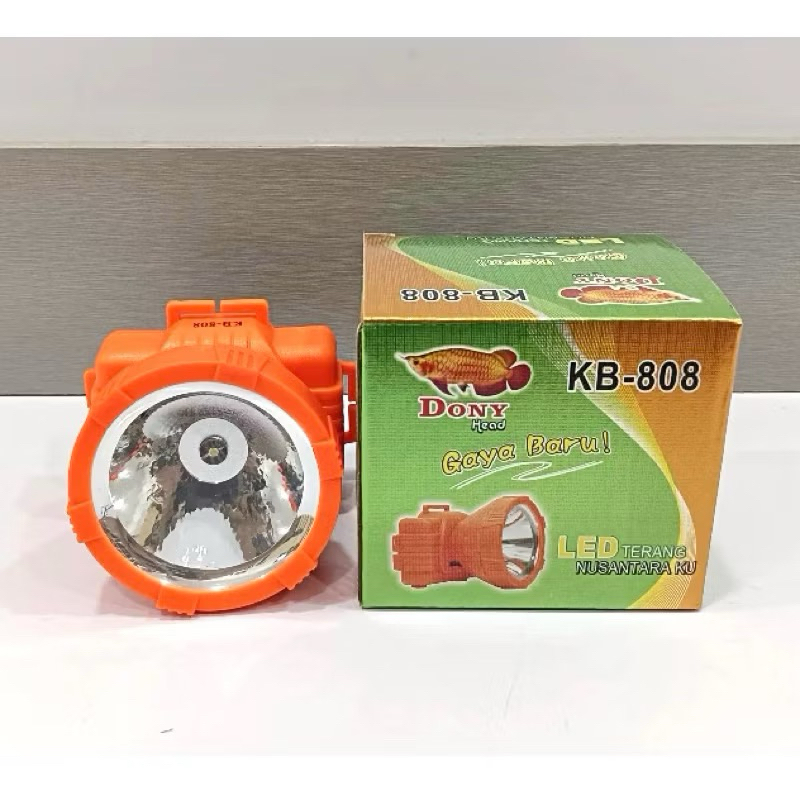 Head Lamp Senter Kepala DONY KB-808 Gaya Baru Baterai