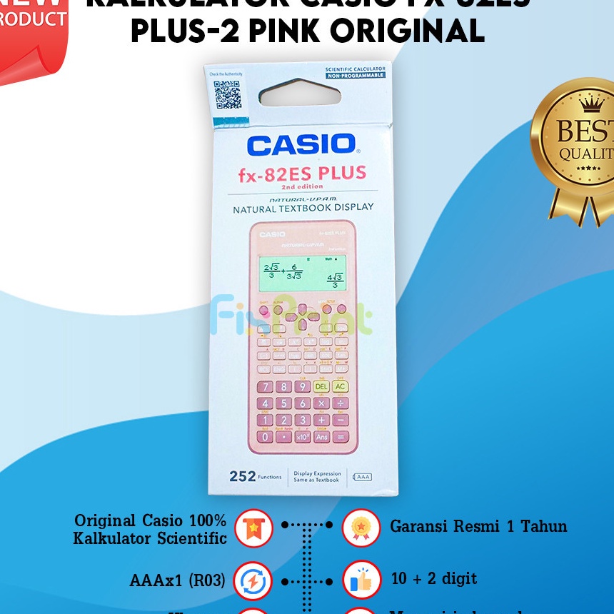 

murah Kalkulator Casio fx82ES PLUS2 Calculator Scientific Ilmiah Standart FX 82ES PLUS 2