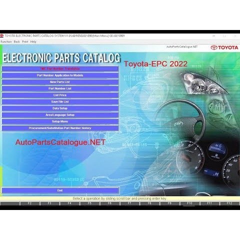 TOYOTA EPC 01/2022- Electronic Parts Catalog
