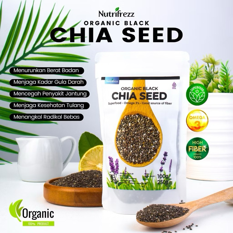 

Nutrifrezz - Organic Premium Chia Seeds 100 gram