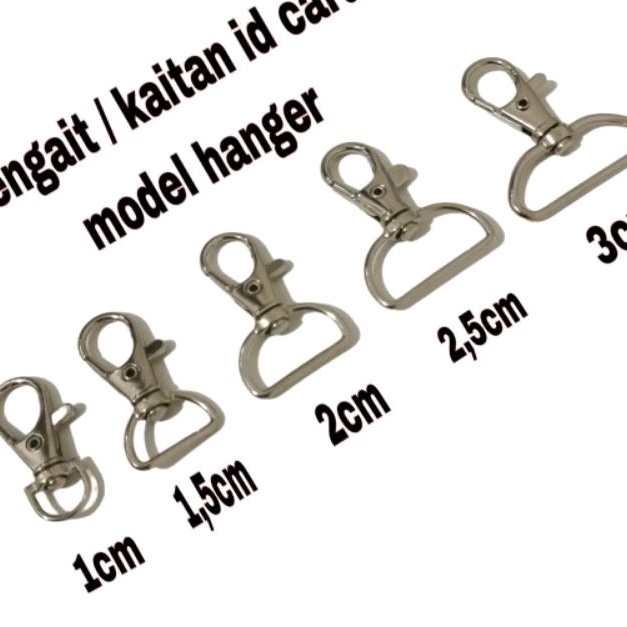 

Hemat 144pcs kaitan cantelan pengait kait hanger kaitan id card l