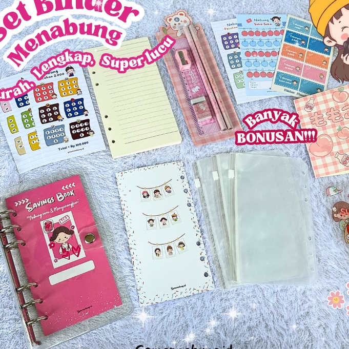 

Grosir Binder Keuangan Nabung Lengkap Lucu A6 Binder Keuangan Lengkap