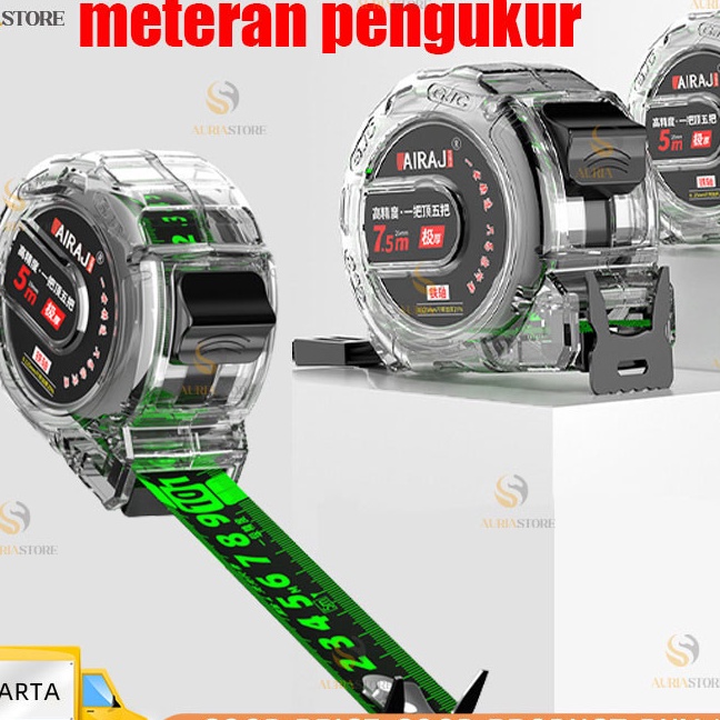 

HJ6 Meteran Pengukur Anti Karat 1755 Meter Tahan Banting Bahan Stainless Steel Tembus Pandang Rol Pengukur Meteran Baja Anti Karat Meteran Tukang Bangunan