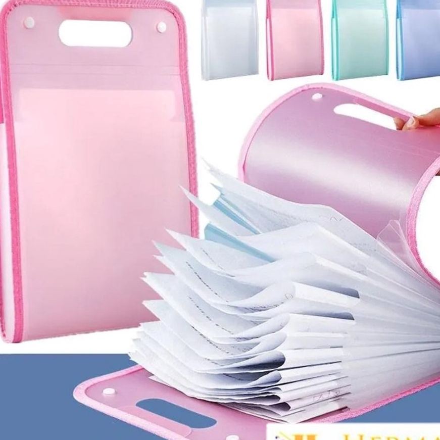 

Hot HC Tas file Handle Warna Transparan Anti Air Multi Layer Folder Tas File 13 Sekat Map Tas Dokumen A4 Folder Map Kerja Document