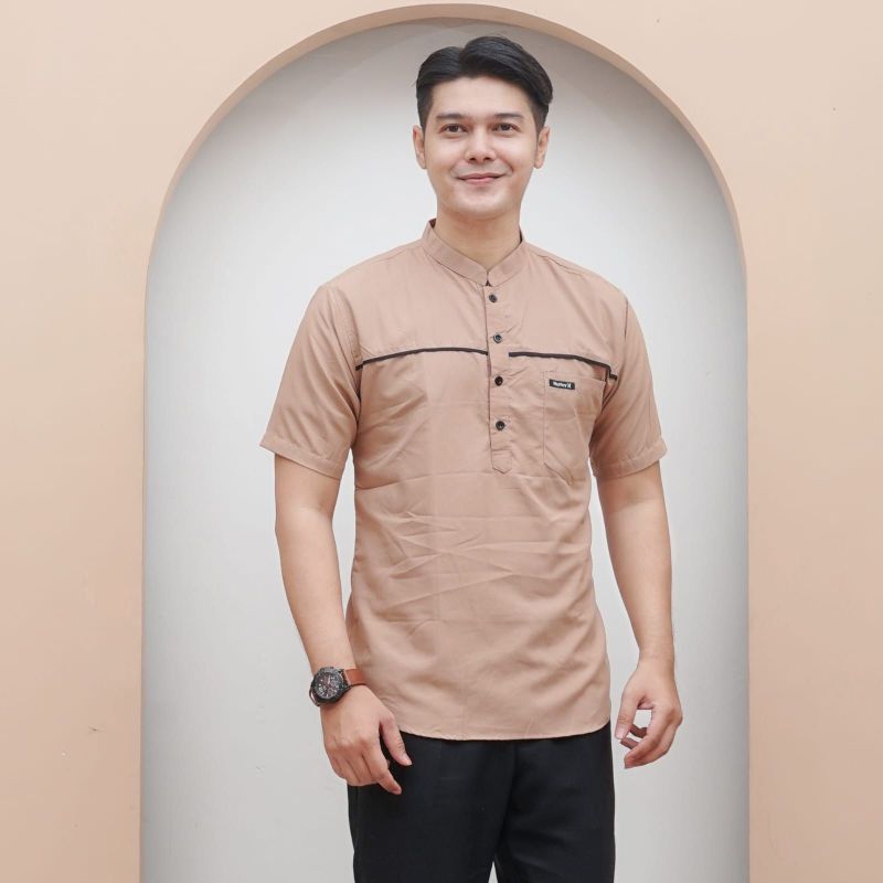 BAJU KOKO PRIA dewasa list satu baju muslim pria keren baju koko berguna buat kondangan jga bagus