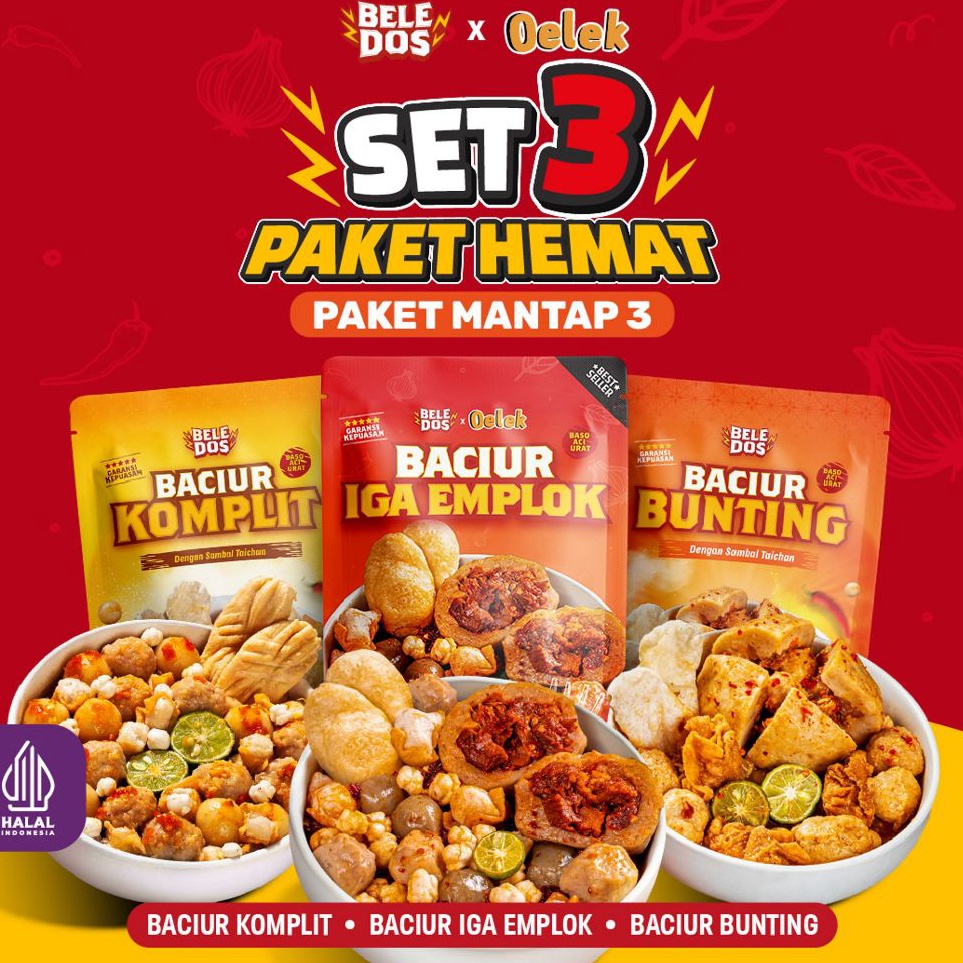

Flash Discount Beledos Paket Mantap 3 Baciur Iga EmplokBaciur KomplitBaciur Bunting