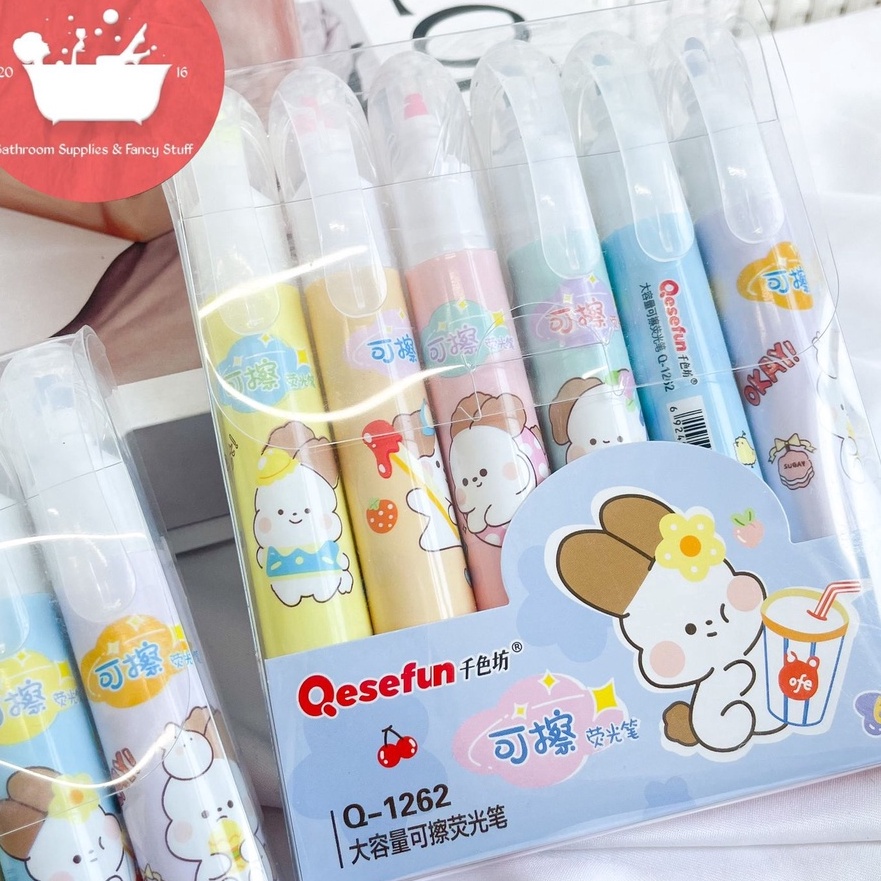 

Grosir Hhlhter eraseable bisa di hapus gambar kelinci alat tulis kantor kado unik warna pastel