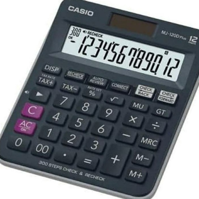 

Price CASIO MJ12D PLUS Check Correct Calculator Kalkulator Desktop