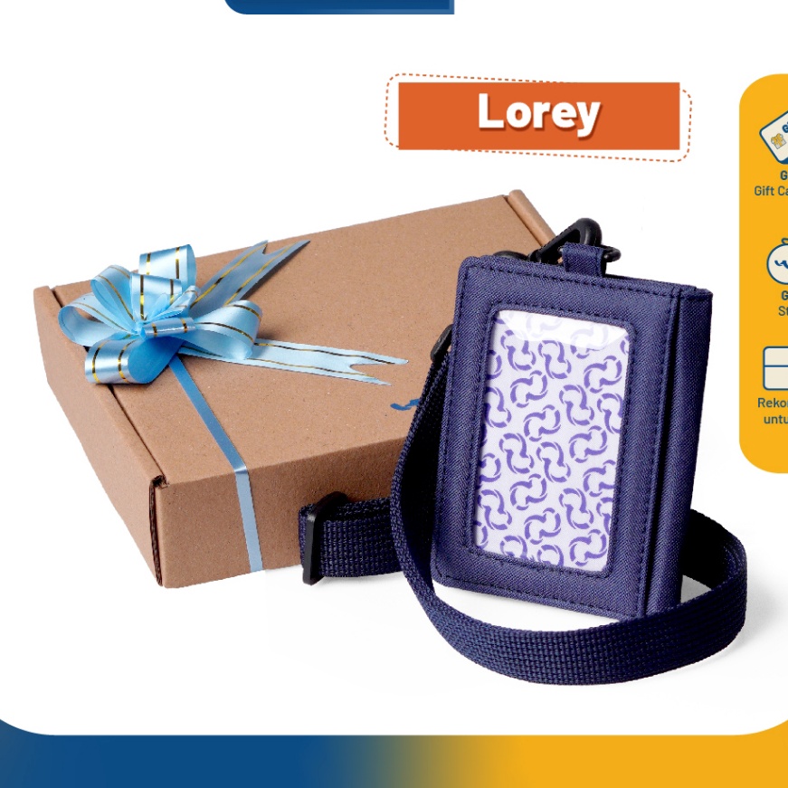 

KI3 Wallts Lorey Navy Name Tag Id Card Pria Wanita