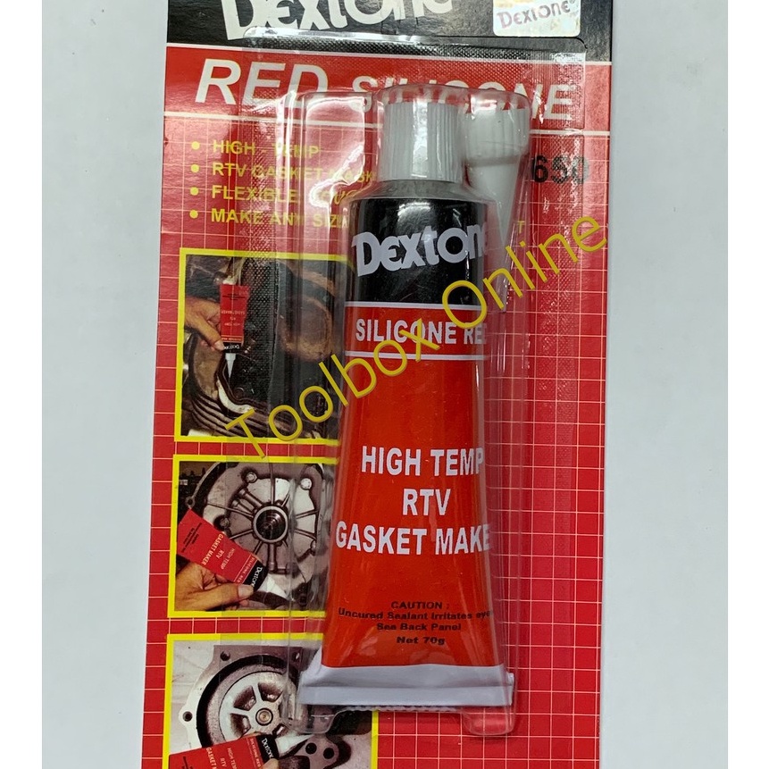 

HJ6 Lem Kaca Red Sillicone Dextone 7 gr