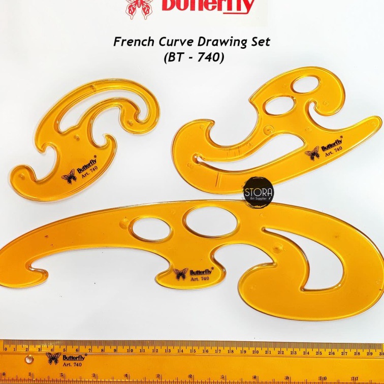 

Spesial Penggaris Pola Baju Butterfly BT74 Set Penggaris