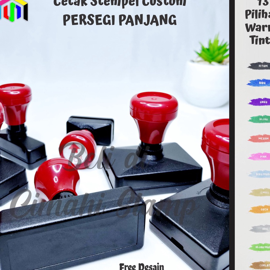 

KF7 Cetak Custom Stempel Flash PERSEGI PANJANG Stempel Otomatis Cap Otomatis Custom