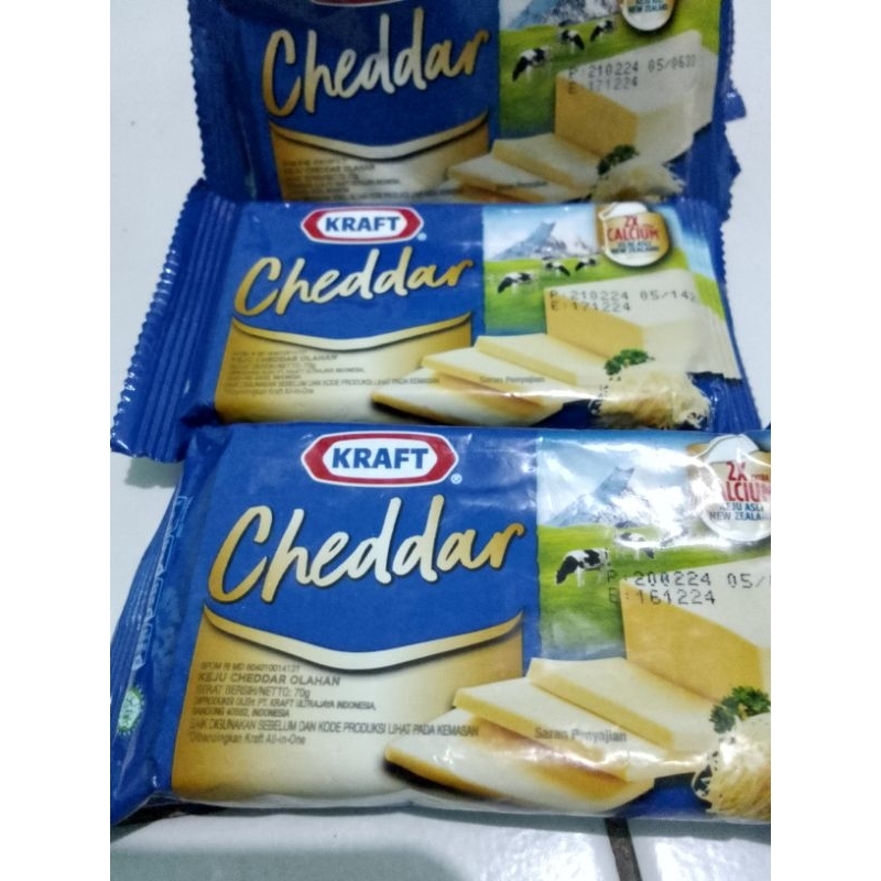 keju kraft Cheddar 70gram