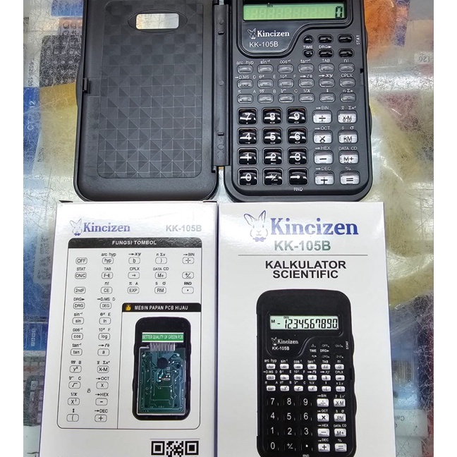 

HJ6 KINCIZEN KALKULATOR SCIENTIFIC M KK15B CT15B KALKULATOR ILMIAH SIN COS TAN