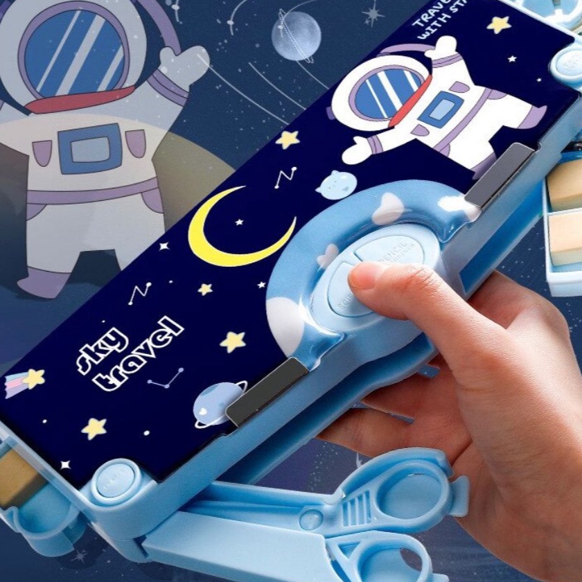 

KI3 MM Kotak Pensil Pola Kartun Lapisan Ganda dan Tunggal dengan Rautan Kapasitas Tempat Pensil Multifungsi Motif Unicorn Dinosaurus Astronot Untuk Anak Tk