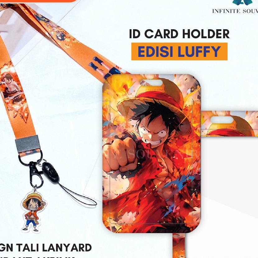 

Wow N3 LUFFY Name Tag Card Holder Motif Karakter One Piece dengan Tali Pendant Akrilik ID Card Holder Tali Gantungan Acrylic Nametag Tempat Kartu Flazz Emoney