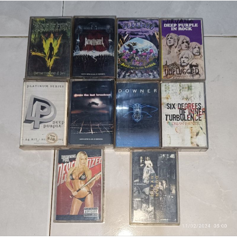 kaset pita CRADLE OF FILTH-Damnation And A Day / DEATH ANGEL-Act III / DEEE LITE-Dewdrops In The Gar