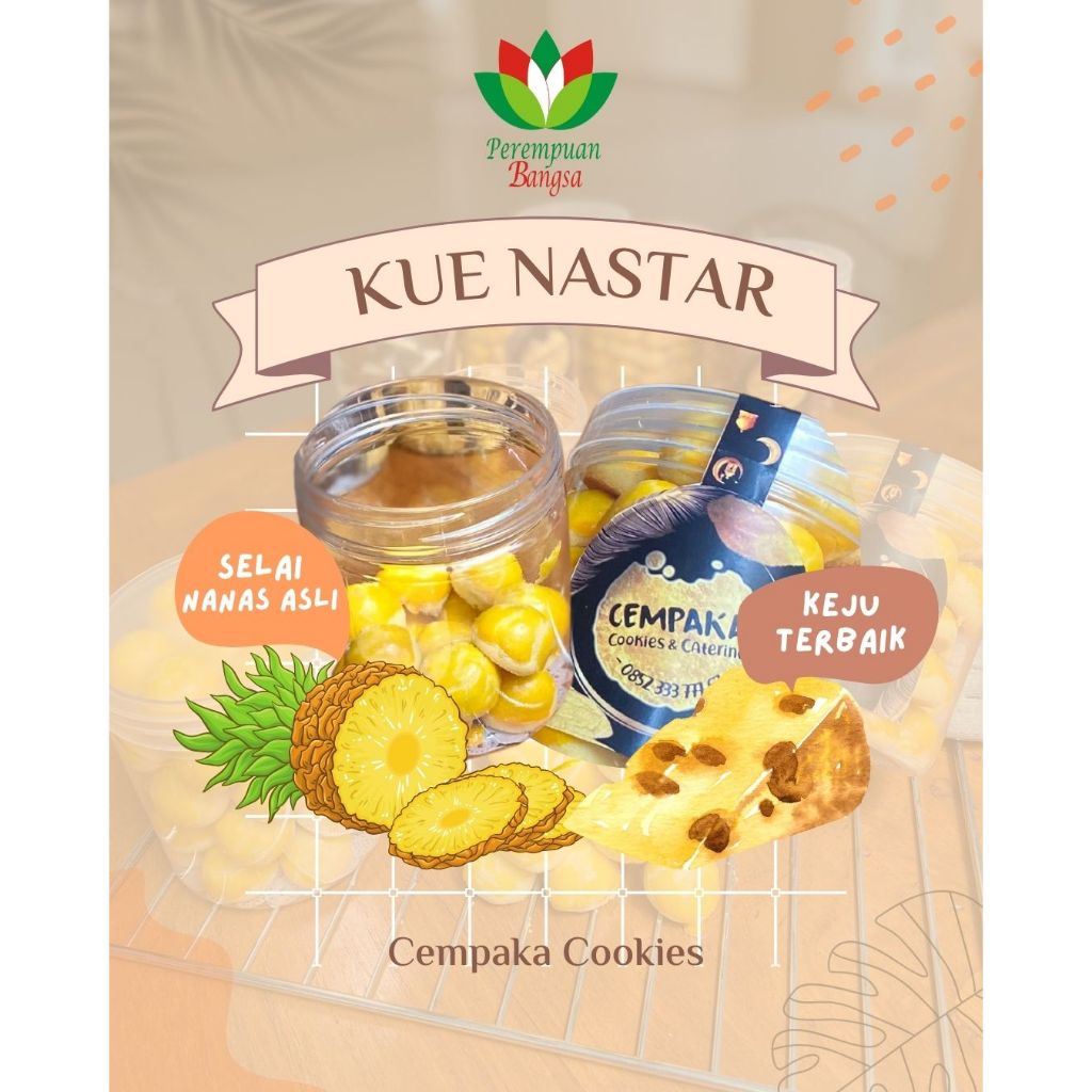 

Nastar Premium - Lembut & Lumer di Mulut | Isian Selai Nanas Asli