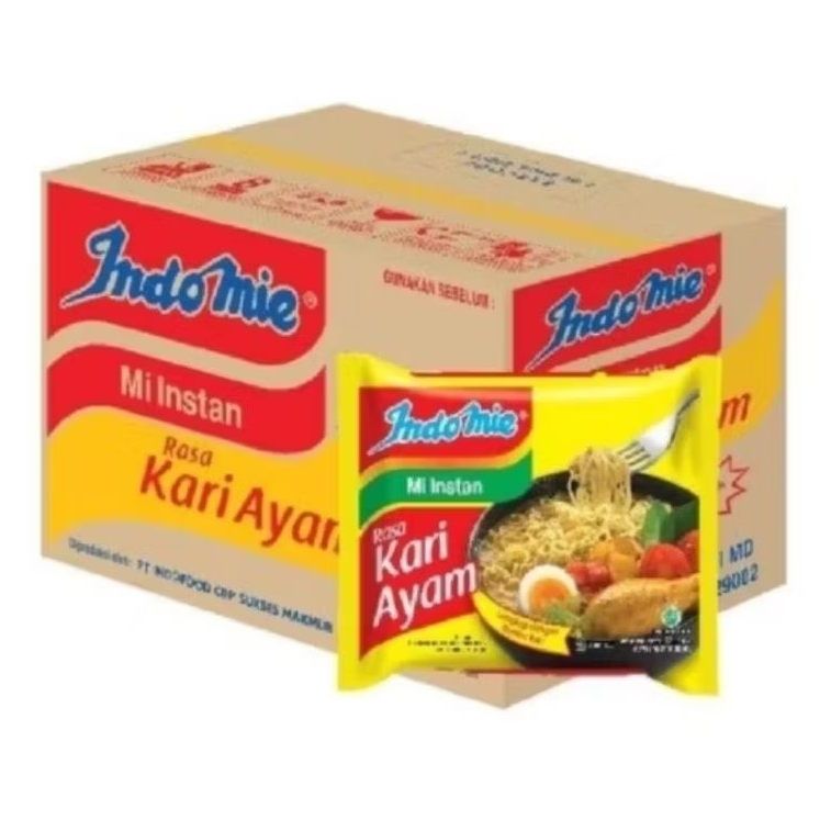 

Indomie Mi Instan Kari Ayam 1 karton 40 x 70gr