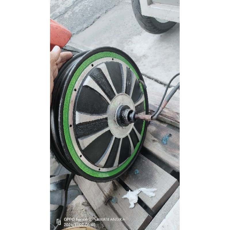 dinamo BLDC bekas sepeda listrik 48V-500W-ring16