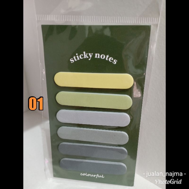 

Sticky Note Gradiasi 6in1 Tempelan Kertas Catatan 120 Lembar Kertas Notes Morandi Warna Grad a