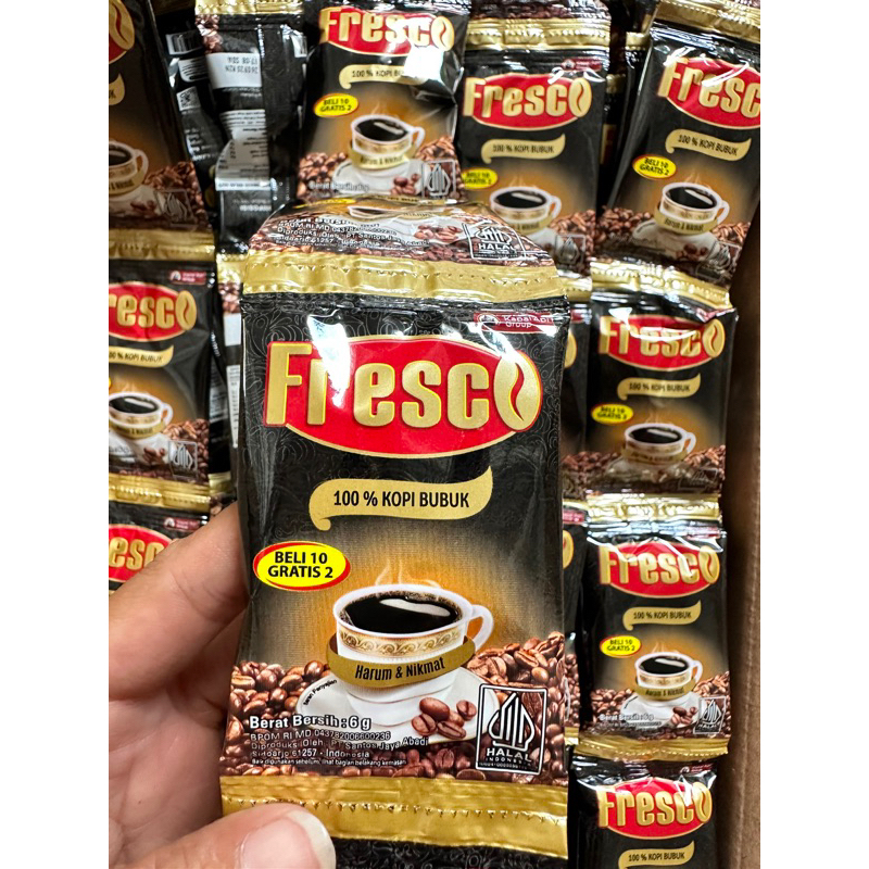 

Fresco Mini 7gr 1 renceng kemasan 10 gratis 2 atau 12 sachet | tanpa gula