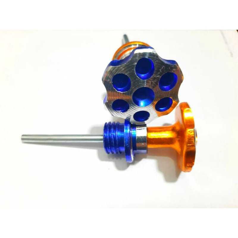 TUTUP OLI MESIN MODEL JARUM VARIASI UNIVERSAL BEAT VARIO MIO SCOOPY DLL ( TUTUP OLI JARUM )