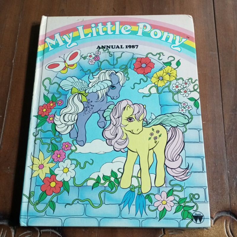 Buku Anak Import My Little Pony Annual 1987 First Edition Bahasa Inggris Langka Vintage