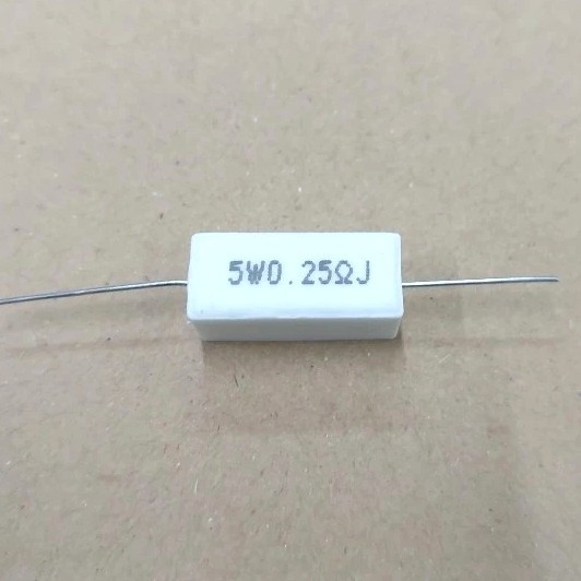 resistor 5watt 0.25ohm /resistor 5 watt 0, 25 ohm / r 5 watt 0.25 ohm