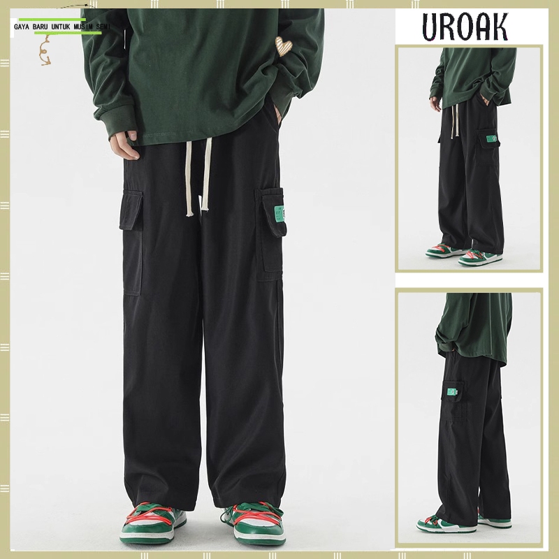 Celana cargo pria baggy pants kulot celana cargo panjang pria celana cargo hitam celana celana cargo