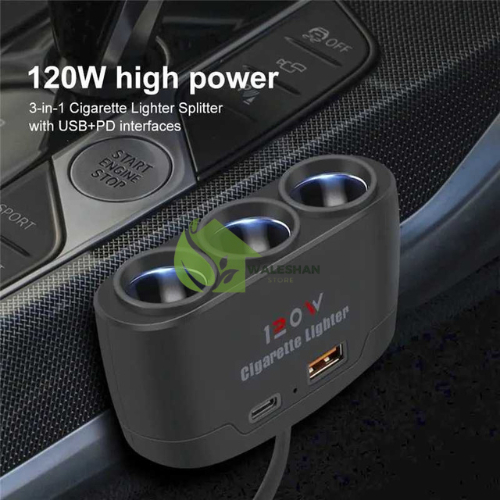 Alat Pintar Adaptor Adapter Cas Casan HP Ponsel Car Charger Colokan Multi USB Slot Fast Charging Set