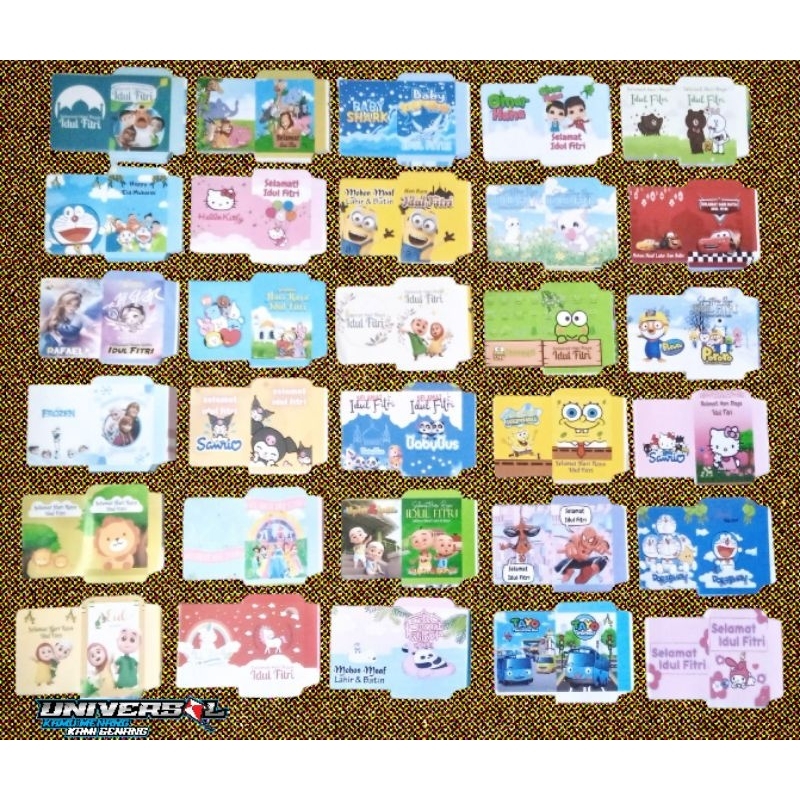 Amplop Lebaran Glossy Ukuran Mini isi -+1000lembar