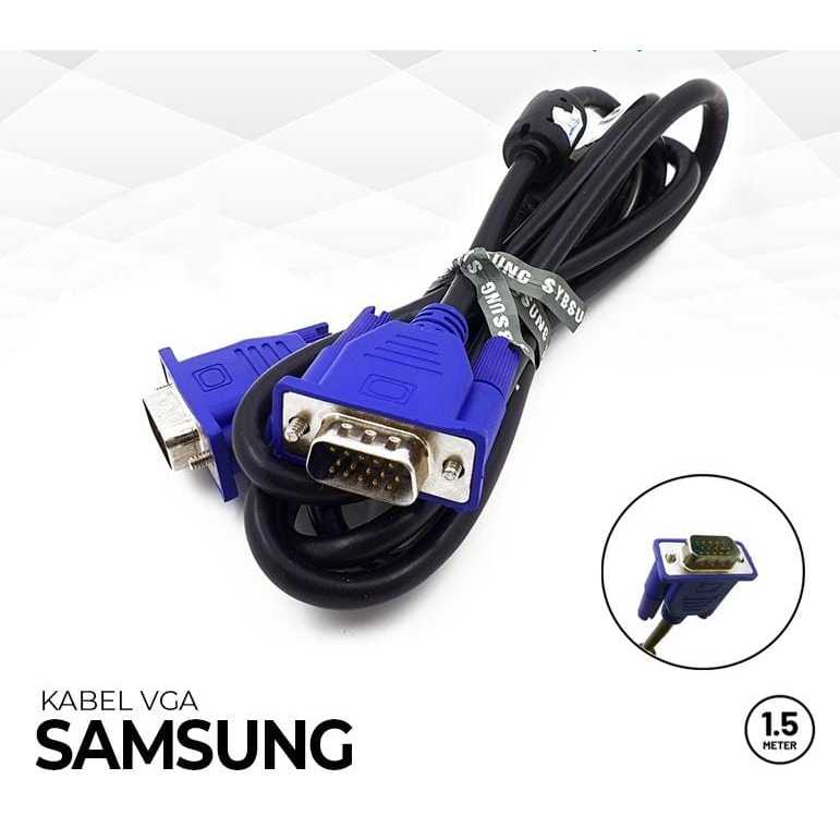 Kabel VGA 1.5m Samsung / VGA Cable Monitor Proyektor 1.5 Meter 1.5 m 1.5 meter