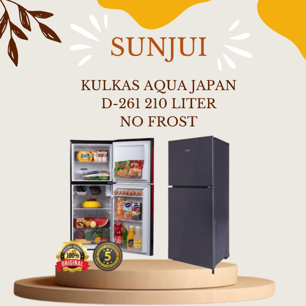 KULKAS 2 PINTU AQUA JAPAN D-261