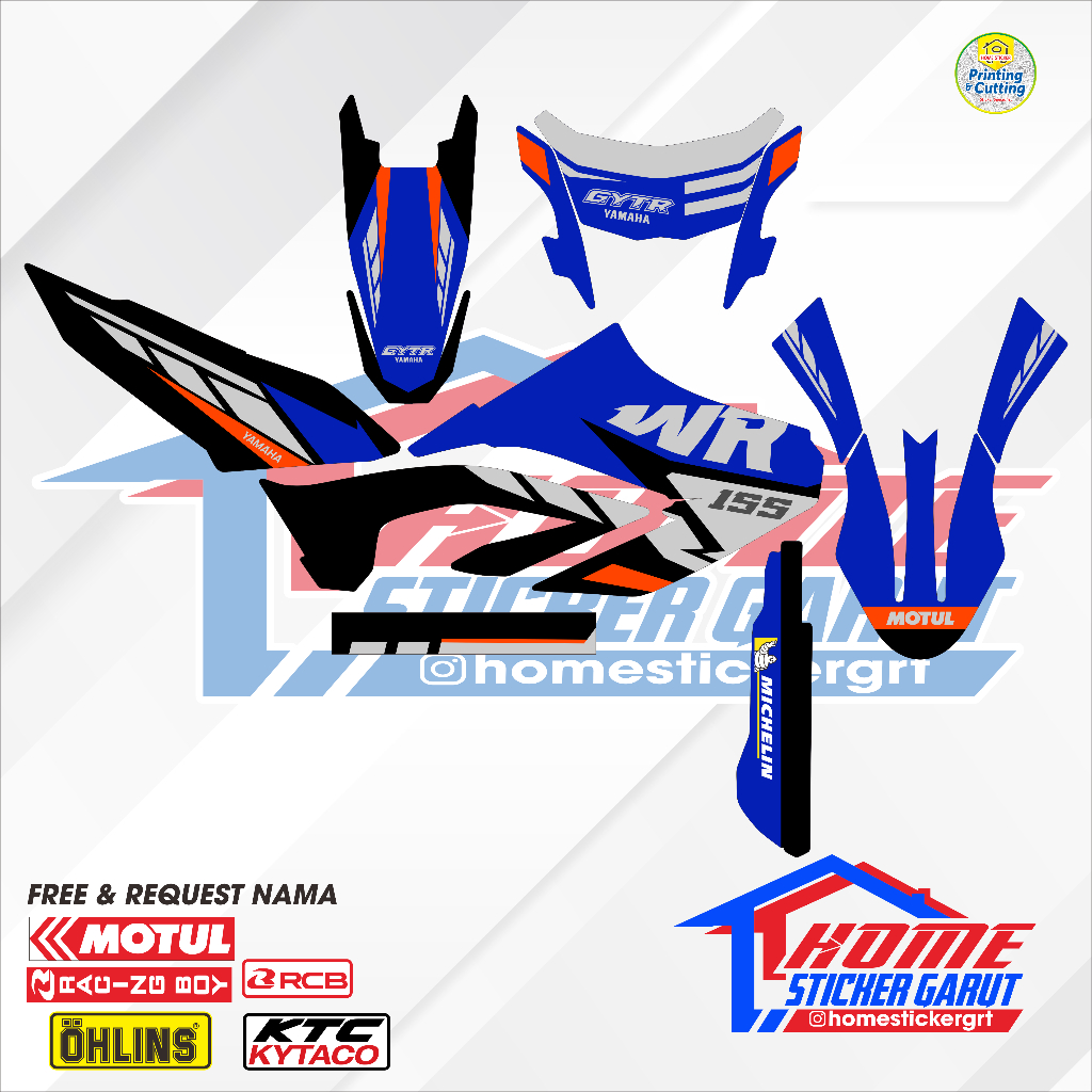 Decal Premium Yamaha WR155 GYTR