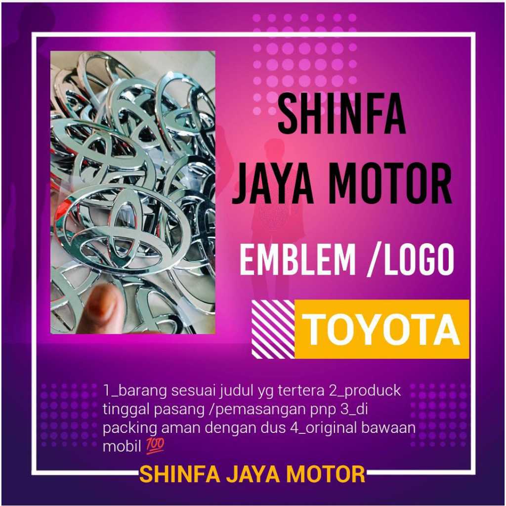 Toyota Emblem Logo Depan Original Toyota Innova Dan Avanza 2012-2015 Kode parts: 75311-0K030/ Logo G