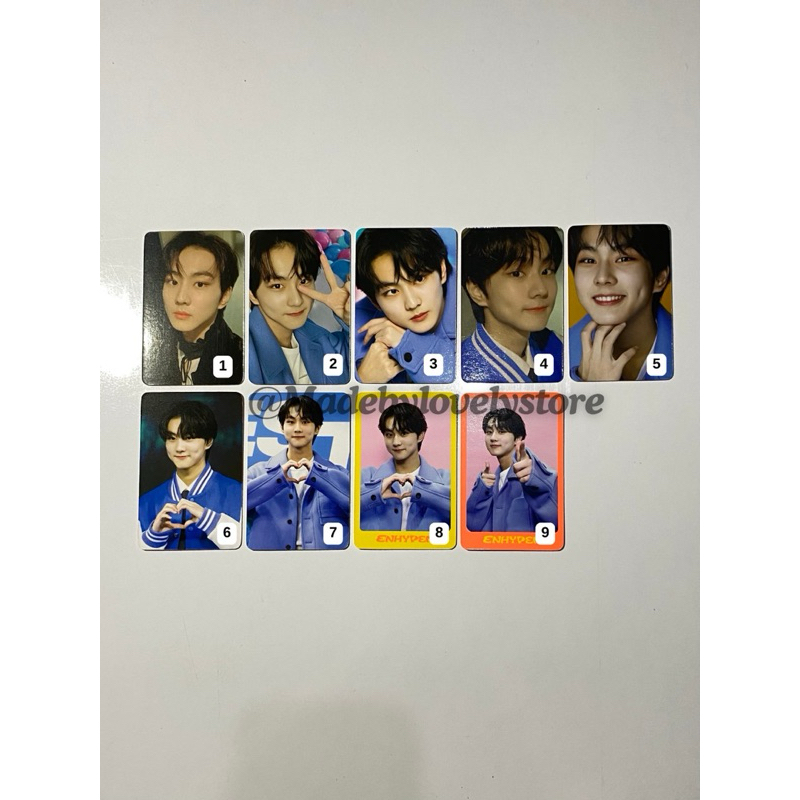 PHOTOCARD OFFICIAL ENHYPEN DICON-JAKE,JUNGWON,NIKI
