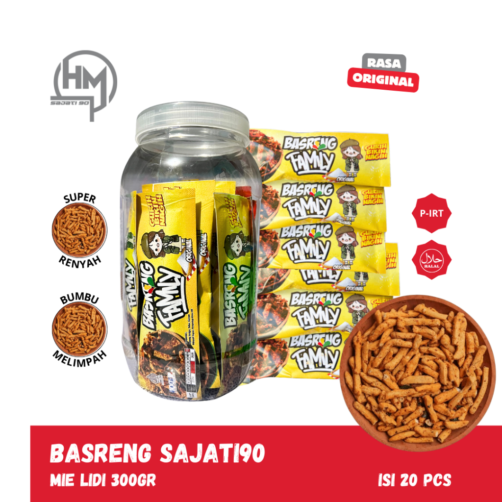 

SAJATI Basreng Sajati Rasa Original 1 Toples - 20 Pcs Camilan