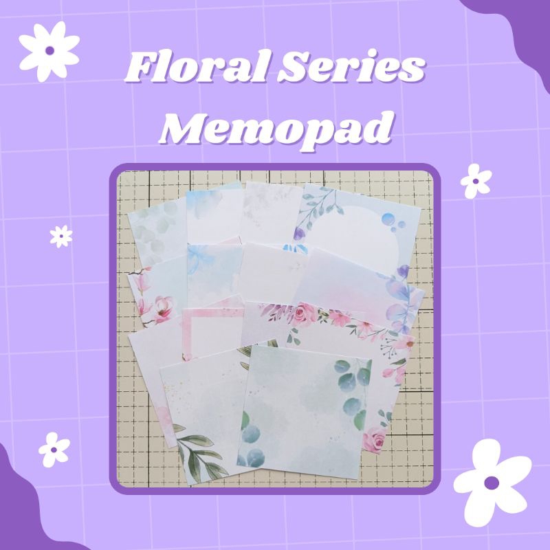 

FLORAL MEMOPAD || Memopad Motif Bunga